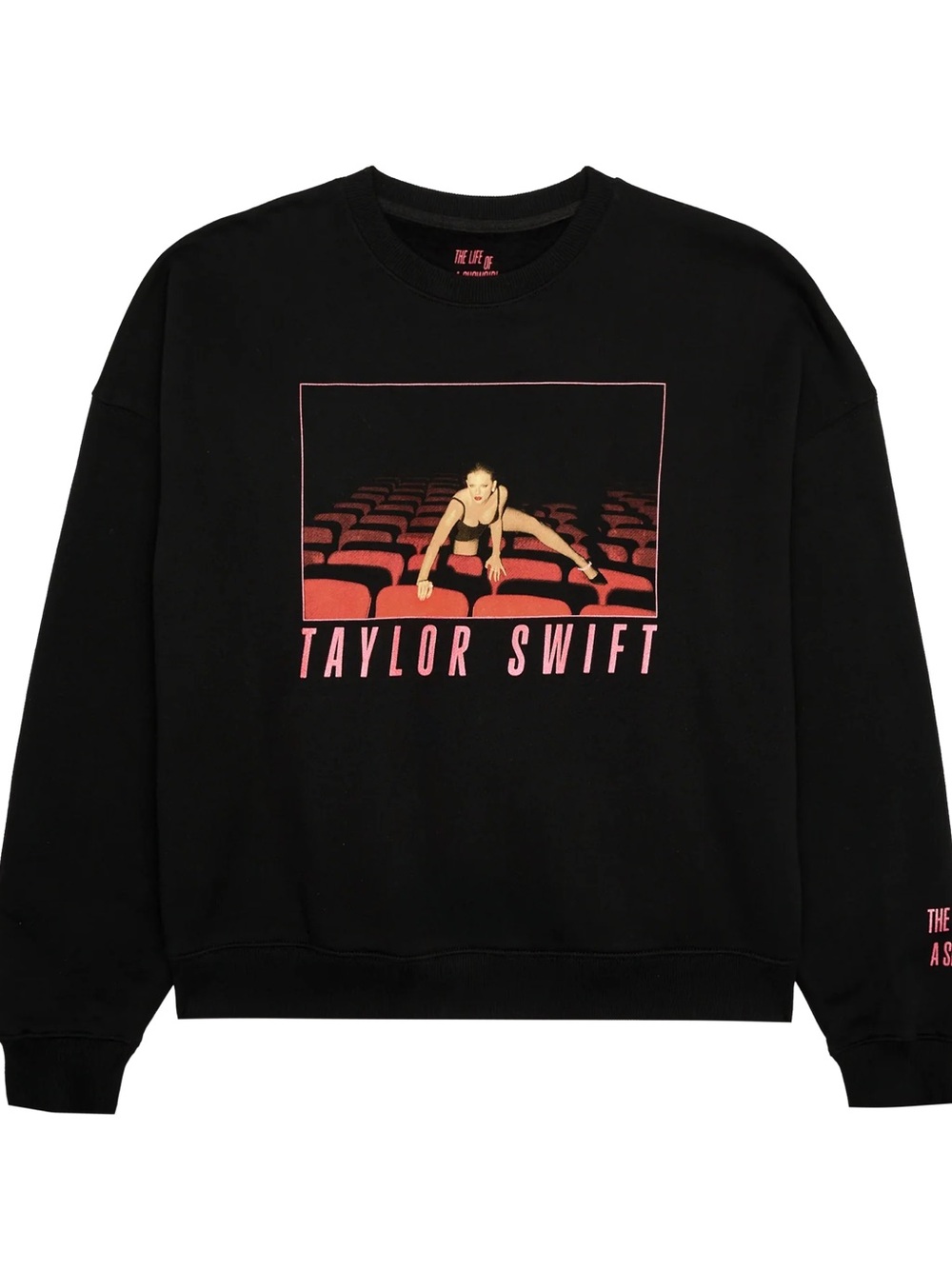 Taylor Swift Black Graphic Crewneck Sweatshirt
